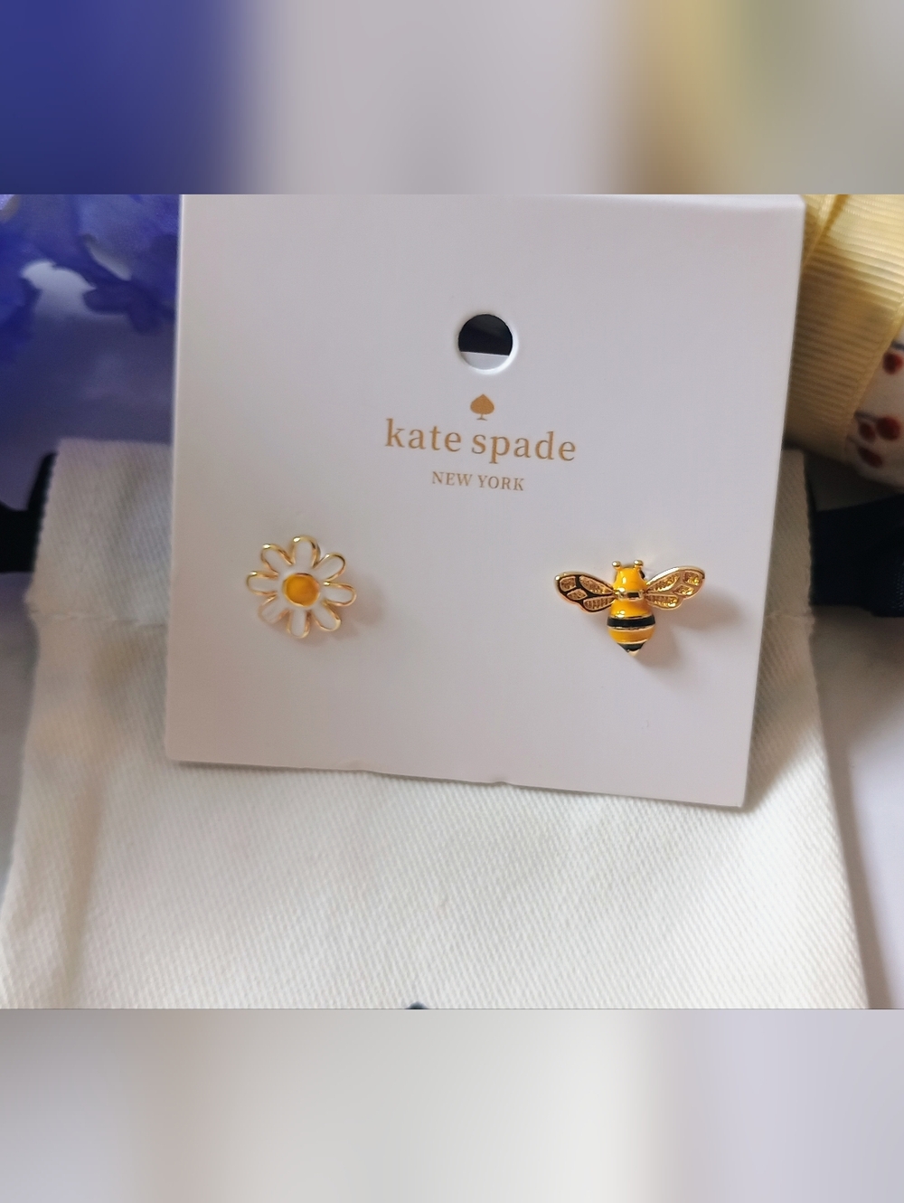 Kate Spade Bee And Flower Earrings